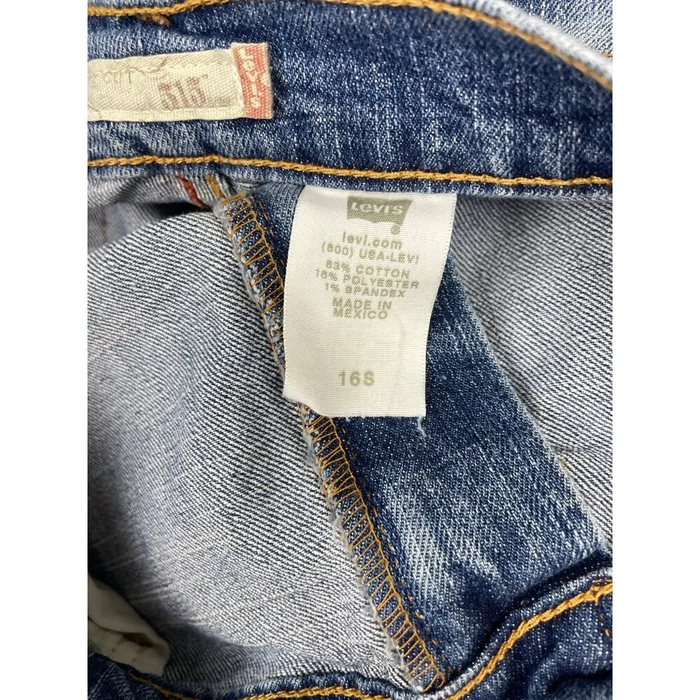 Levi's 515 Boot Cut Jeans Womens 16S Mid Rise Light Wash Y2K
